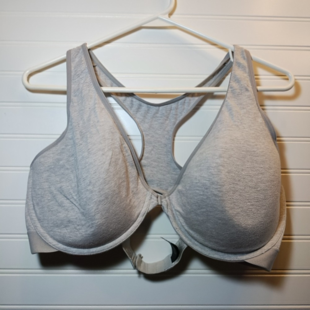 Smart and Sexy Gray Heather Racerback Bra SA1411 40DD Underwire